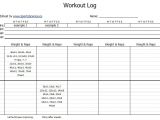 Fitness Program Template Free Download Free Workout Log Template Sports Science Co
