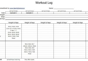Fitness Program Template Free Download Free Workout Log Template Sports Science Co