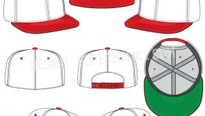 Fitted Hat Template Hat Template Set 01 Hellovector