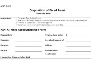 Fixed asset Policy Template 10 Disposal form Template Youve Templatesz234