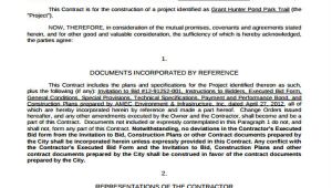 Fixed Price Construction Contract Template 25 Contract Agreement forms In Pdf