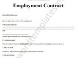 Fixed Term Employment Contract Template south Africa Employment Contract Template Peerpex