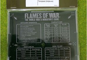 Flames Of War Artillery Template Flames Of War Green Artillery Template Imperial 15mm