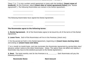 Flatmate Contract Template 25 Best Ideas About Roommate Agreement On Pinterest