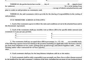 Flatmate Contract Template 40 Free Roommate Agreement Templates forms Word Pdf