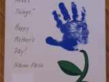 Flower Card for Mother S Day Happy Mother S Day Diy Handprint Flowers Mothers Day