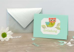 Flower Card for New Baby Bunte Eule Geburtstag Roessler Eu