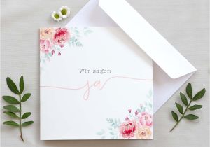 Flower Card for New Baby Personalisierte Einladungskarte Blumen
