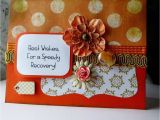 Flower Card Get Well soon Get Well Card Best Wishes for A Speedy Recovery Handmade