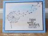 Flower Card Get Well soon Get Well Card Made with Stampin Up S Dandelion Wishes