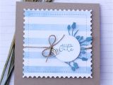 Flower Card Get Well soon Recovery Card Get Well soon Blue and White Flowers
