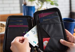 Flower Card Holder Stick Michaels Travel Wallet Family Passport Holder W Rfid Blocking Document organizer Case