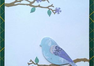 Flower Card Thinking Of You Simple Handmade Card Thinking Of You Bird On A Branch