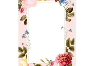 Flower Card Vector Free Download Download Premium Vector Of Blank Floral Frame Card
