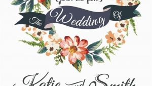Flower Card Vector Free Download Watercolor Floral Wedding Invitation Card Vector for Free