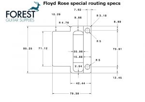 Floyd Rose Routing Template Floyd Rose Special Series Frts1000 Tremolo Bridge Chrome