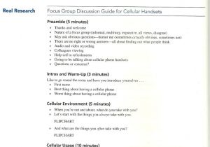 Focus Group Discussion Report Template Focus Group Discussion Guide