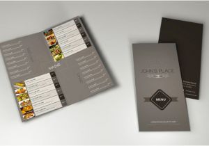 Folded Menu Template Bi Fold Food Menu Template Brochure Templates On