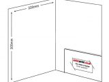 Folder with Business Card Slot Template A4 Document Folders