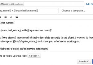 Follow Up Email after Cold Call Template 8 Crm Ready Sales Email Templates for Every Step In the