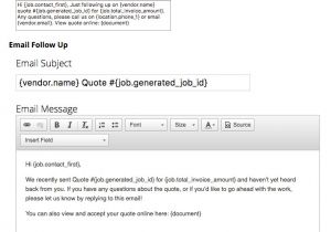 Follow Up Quote Email Template Quote Follow Up Automation Servicem8 Help