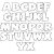 Font Templates to Print Alphabet Font Templates My Traceables Letter Stencils