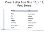 Font to Use for Cover Letter Warm Up 10 8 08 Open All the Example Cover Letters In the
