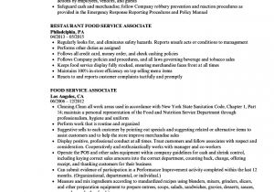 Food Basic Resume Food Service associate Resume Samples Velvet Jobs