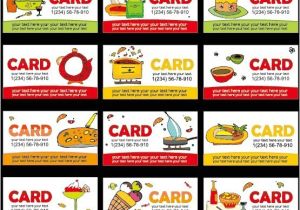 Food Business Cards Templates Free Free Collection Of Vector Food Business Card Templates