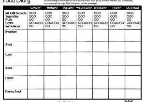 Food Diaries Templates 5 Free Food Journal Templates Excel Pdf formats