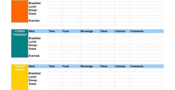 Food Logs Templates 40 Simple Food Diary Templates Food Log Examples