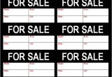 For Sale Tags Templates for Sale Tag Flyer Freewordtemplates Net