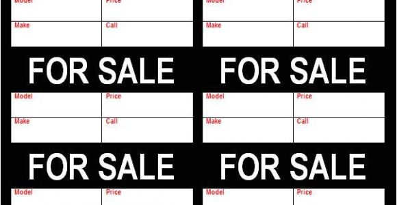 For Sale Tags Templates for Sale Tag Flyer Freewordtemplates Net