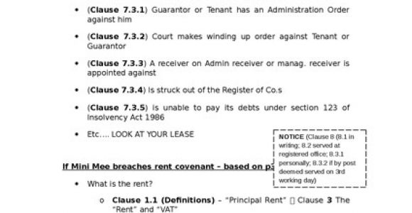 Forfeiture Notice Template Landlord 39 S Remedies for Breach Oxbridge Notes the United