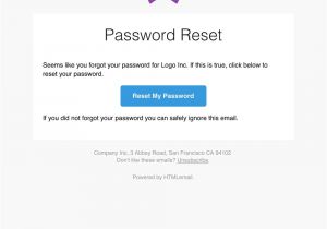 Forgot Password Email Template Responsive forgot Password Reset Email Template