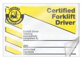 Forklift Certification Wallet Card Template Free forklift Certification Cards Lkc230