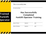 Forklift Certification Wallet Card Template Free forklift Certification forklift Training Whiz