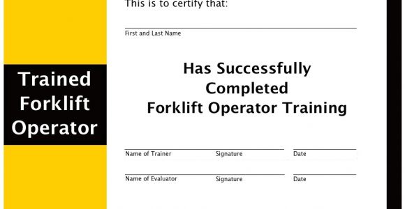 Forklift Operator Certificate Template forklift Training Program Guide forklift Training Whiz
