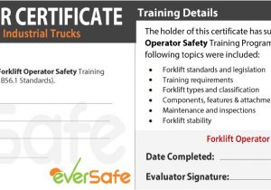 Forklift Operator Certificate Template Online Lift Truck Certification Training Csa B335 15