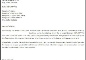 Formal Complaint Email Template 10 Complaint Letter Samples Free Word Templates