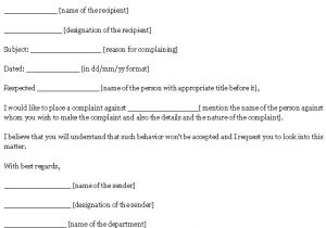 Formal Complaint Email Template Email Template for Complaint Sample Of Complaint Email