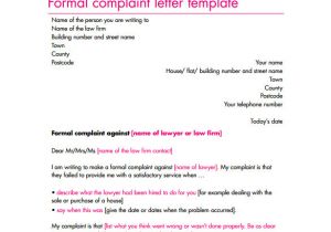 Formal Letter Of Complaint to Employer Template 17 Sample Complaint Letters to Download Sample Templates