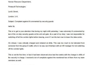Formal Letter Of Complaint to Employer Template 29 Free Complaint Letter Templates Pdf Doc Free