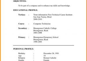 Format Of Job Application Resume 11 Cv formats Samples for Job theorynpractice