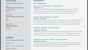 Formato Para Hacer Un Resume Profesional formato De Cv Para Marketing Profesional Pinterest