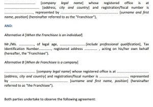 Franchise Contract Template Free Franchise Agreement 7 Download Free Documents In Pdf Word