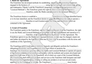 Franchise Contract Template Free top 5 Samples Of Franchise Agreement Templates Word
