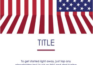 Free American Flag Flyer Template event Flyer