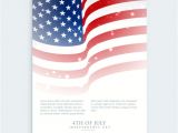 Free American Flag Flyer Template Flyer Of 4th Of July with American Flag Vector Free Download