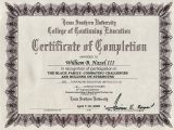 Free Anger Management Certificate Of Completion Template College University Texas southern University College Of